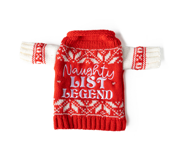 Uncle Bob's Light Up Wine & Bottle Sweater In 4 Options