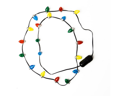 Light Bulb Necklace With 20 Lights