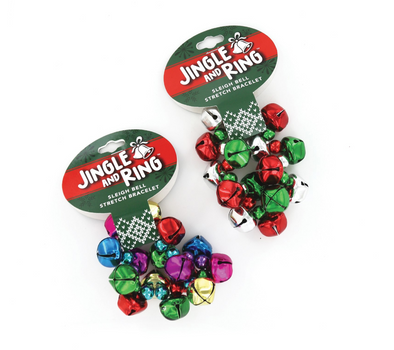 Jingle and Ring Sleigh Bell Stretch Bracelet