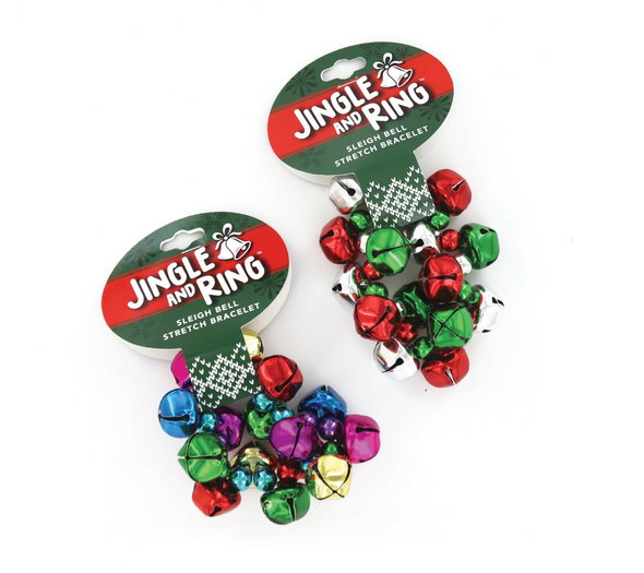 Jingle and Ring Sleigh Bell Stretch Bracelet