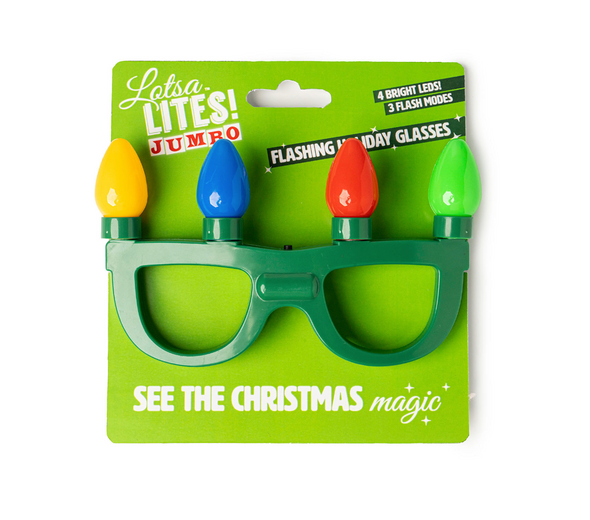 Lotsa LITES! Jumbo Flashing Holiday Glasses