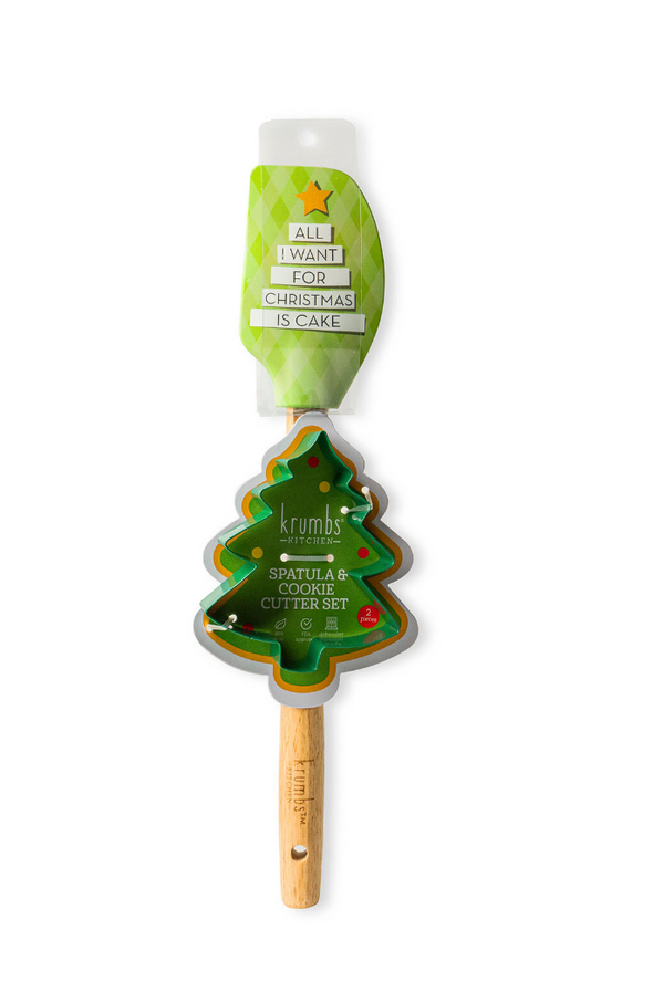 Krumbs Kitchen Christmas Spatula Cookie Cutter Set In 4 Options