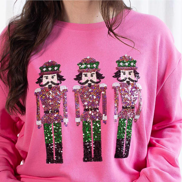 Nutcracker March Sequin Sweatshirt (XS-XL)