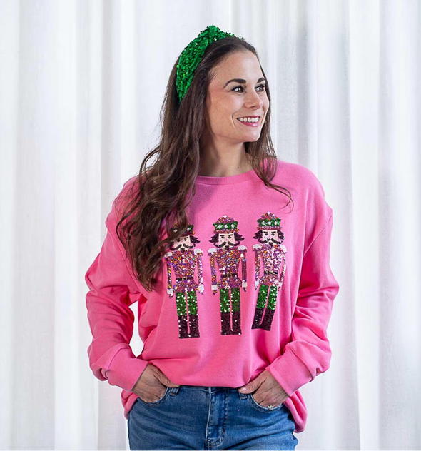 Nutcracker March Sequin Sweatshirt (XS-XL)