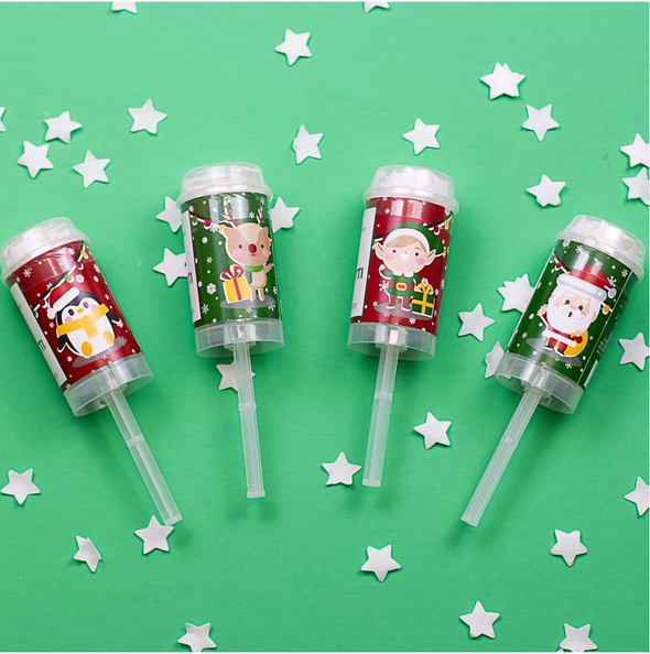 Christmas Bath Confetti Poppers In 4 Options