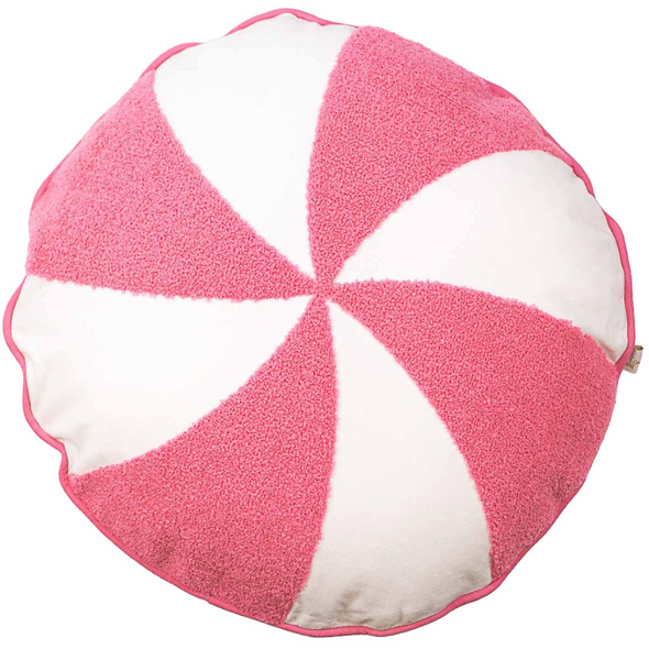 Peppermint Pillow in Red, Green or Pink