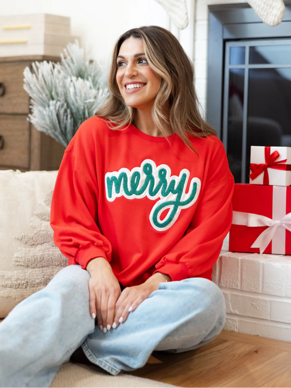 Millie Merry Red Sweatshirt (XS-2XL)