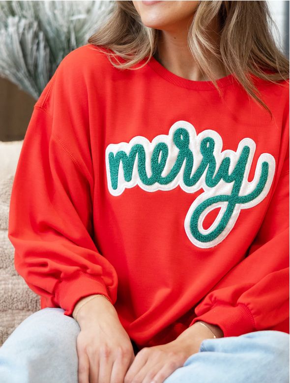 Millie Merry Red Sweatshirt (XS-2XL)