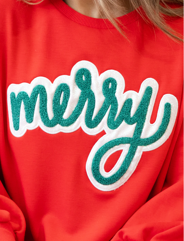 Millie Merry Red Sweatshirt (XS-2XL)