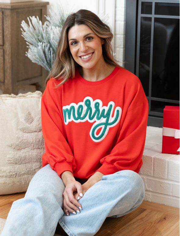 Millie Merry Red Sweatshirt (XS-2XL)