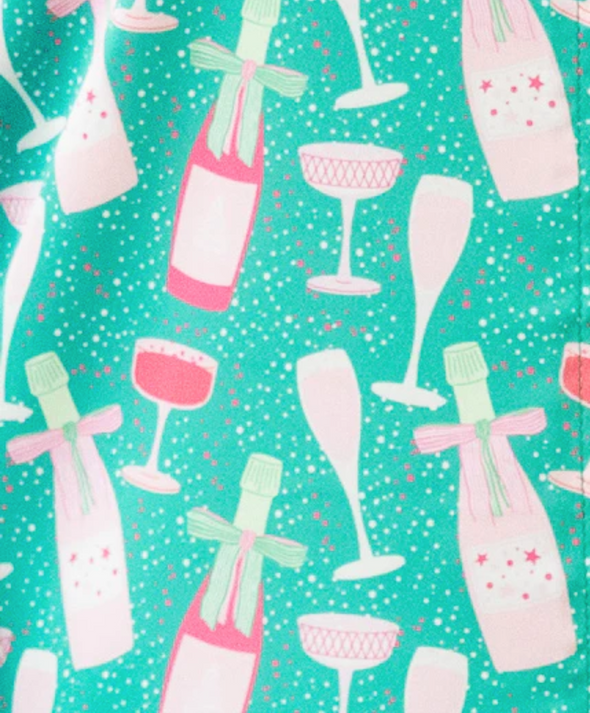 Charlotte Bubbly & Bright Satin Pajama Pants Set (XS-2XL)