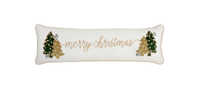 Velvet Tree Merry Christmas Pillow