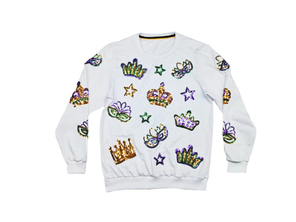 Youth Crowns And Masks French Terry Light Weight Pullover