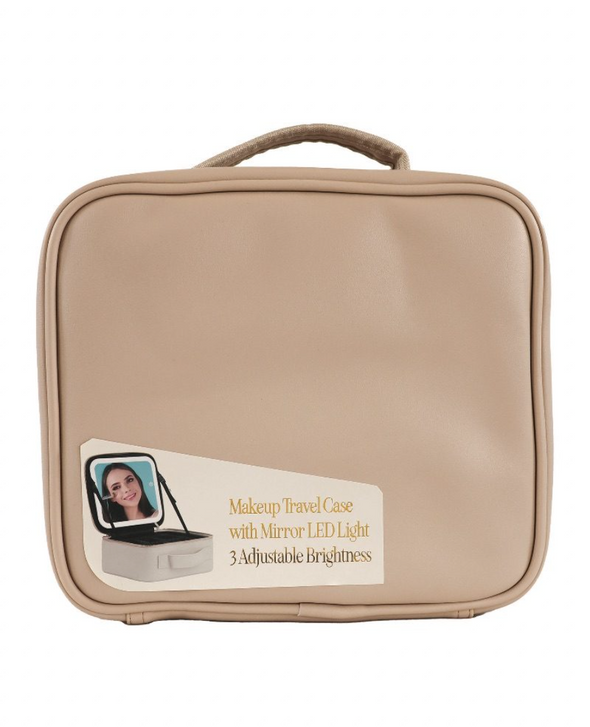 Makeup Travel Case With Mirror LED Light In 4 Colors