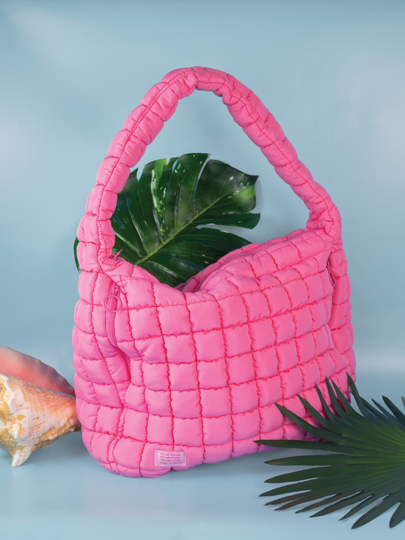 Quilted Carryall Bag In 4 Colors