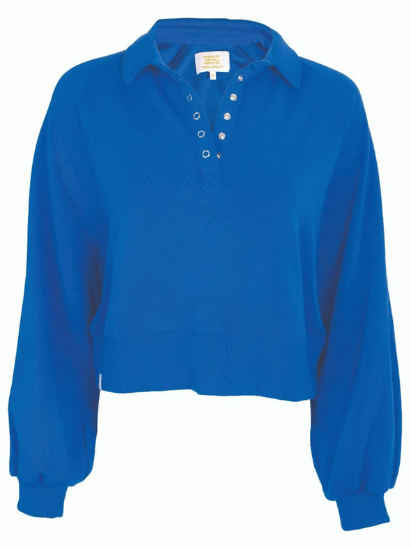 The Gigi Snap Placket Pullover In 2 Colors