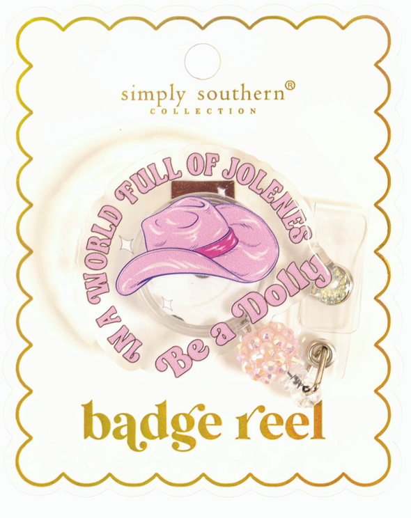 Sparkly Name Badge with Clip and Reel In 14 Options