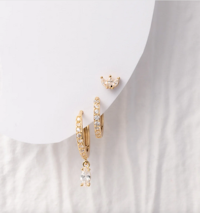 Malone Huggies Earring Set