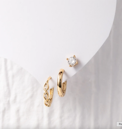 Ferris Huggies Earring Set