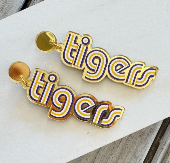 Mono Tigers Acrylic Earrings