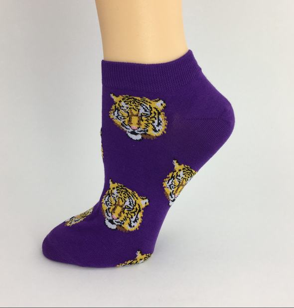 Tiger Head Ankle Socks
