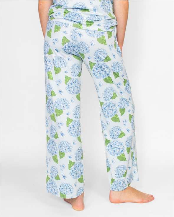Hydrangea Short Sleeve Shirt And Sleep Pants S-2XL (SOLD SEPARATELY)
