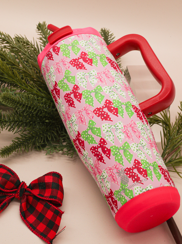 Holiday Bows 40oz Tumbler