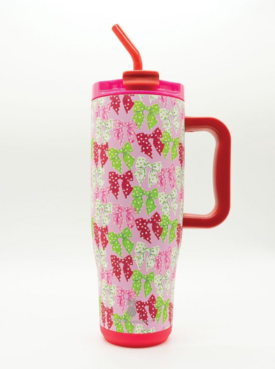 Holiday Bows 40oz Tumbler