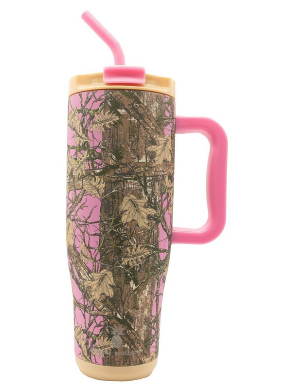 Women's Pink Camo 40oz Tumbler