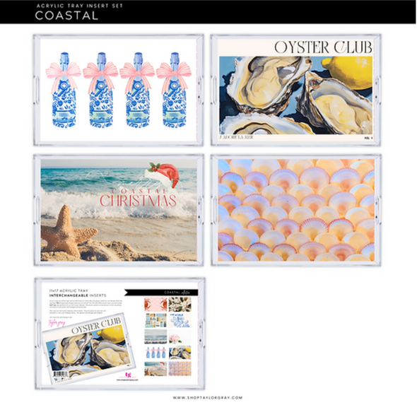 Themed Acrylic Tray INSERTS ONLY in 2 Sizes