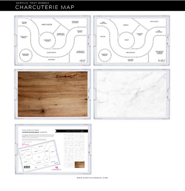 Themed Acrylic Tray INSERTS ONLY in 2 Sizes