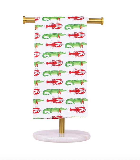Cajun Christmas Hand Towel