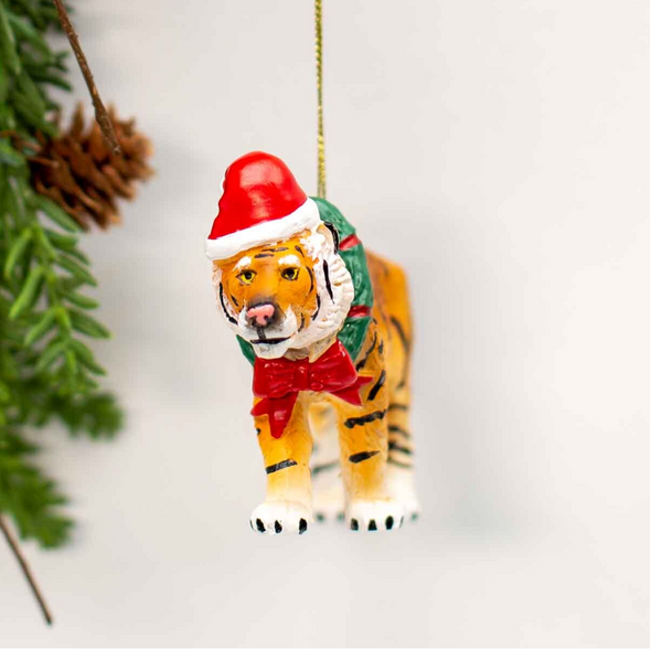 Christmas Tiger Ornament