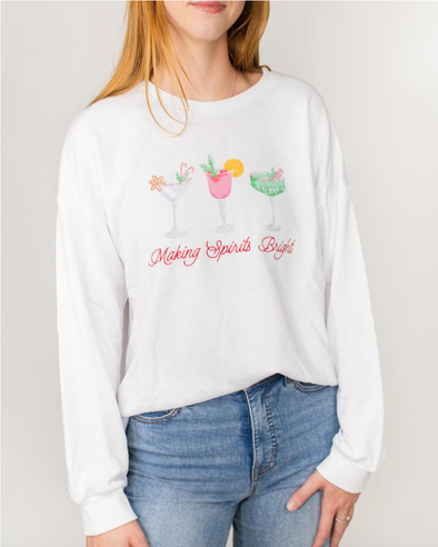 Making Spirits Bright Sweatshirt (XS-2XL)