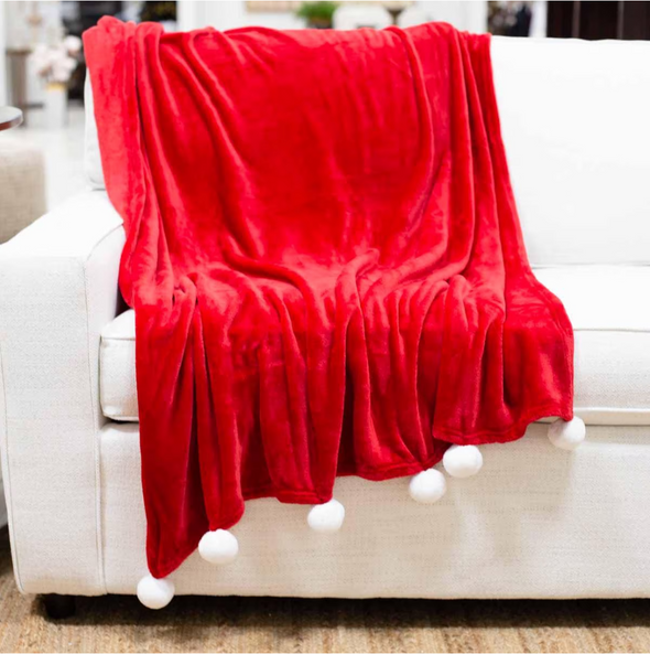 Santa Pom Pom Throw