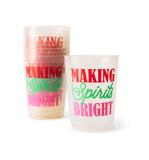 Making Spirits Bright Party Cups (set of 10)