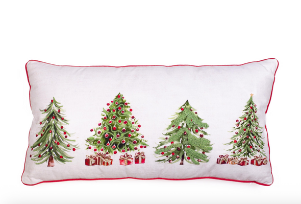 White Christmas Tree Pillow