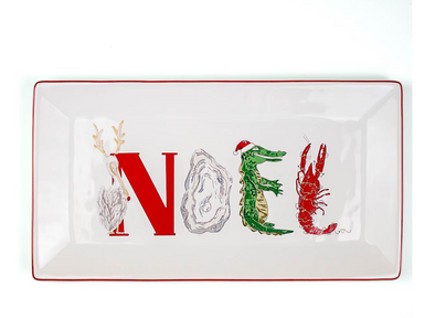 Cajun Noel Rectangle Platter