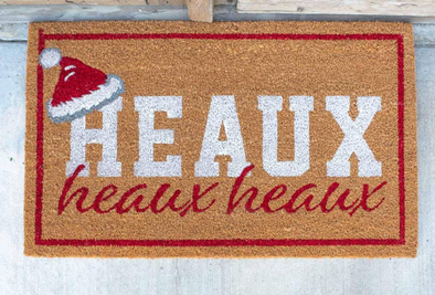 Santa Hat Heaux Coir Doormat