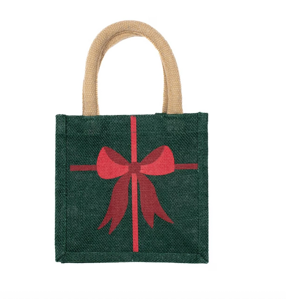 Small Christmas Gift Tote in 6 Options (7x7x5)