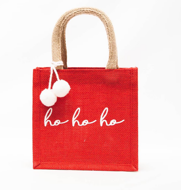 Small Christmas Gift Tote in 6 Options (7x7x5)