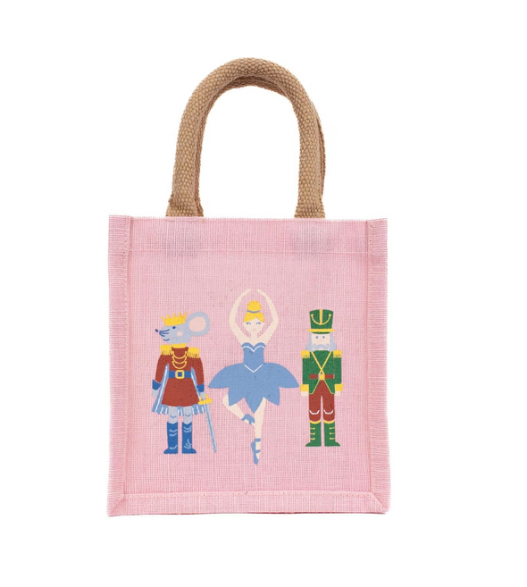 Small Christmas Gift Tote in 6 Options (7x7x5)