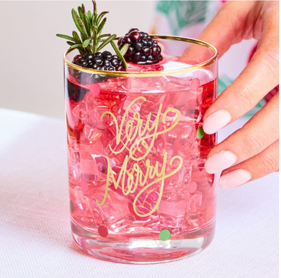Very Merry Cocktail Glass