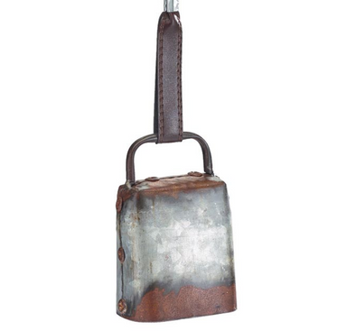 Rustic Cow Bell Ornament