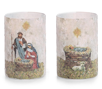 Holy Glass Candle Holder in 2 Options