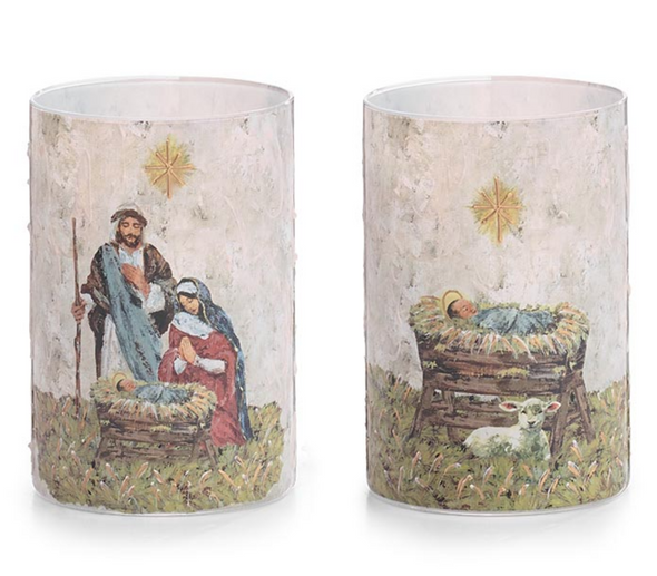 Holy Glass Candle Holder in 2 Options