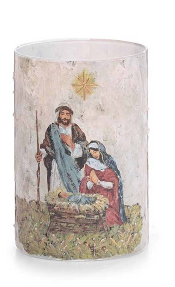 Holy Glass Candle Holder in 2 Options