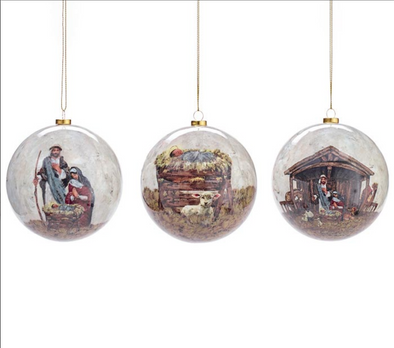Divine Impressions Nativity Ornaments in 3 Options