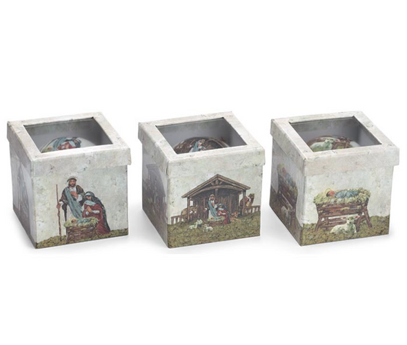 Divine Impressions Nativity Ornaments in 3 Options