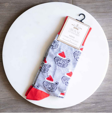 Men's Tiger Santa Socks